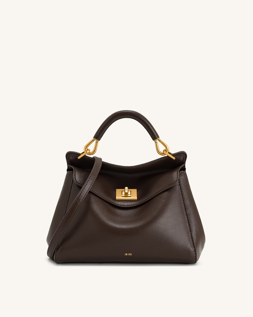 JW PEI Top Handle Bag – Dark Brown 1
