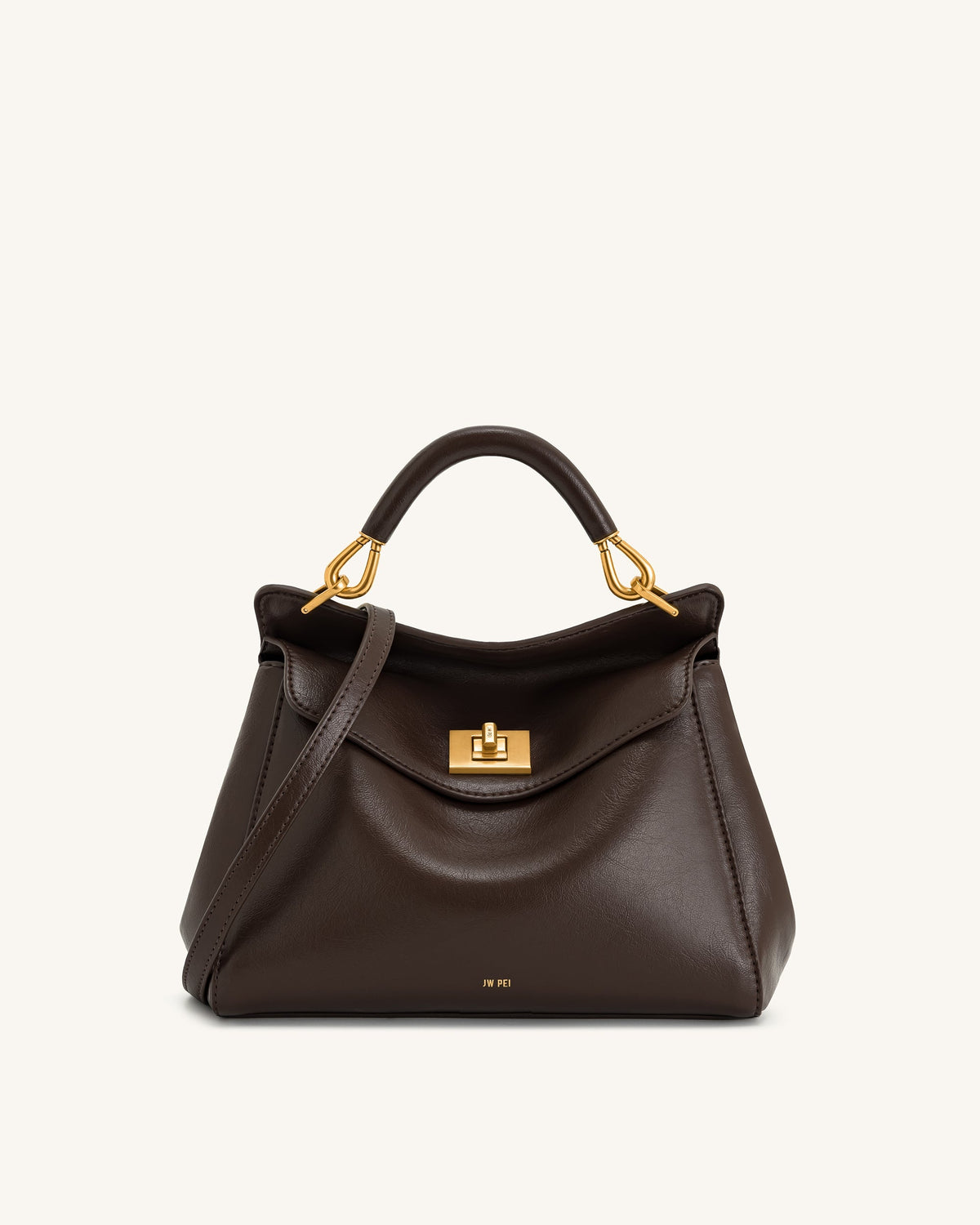 JW PEI Top Handle Bag – Dark Brown 1