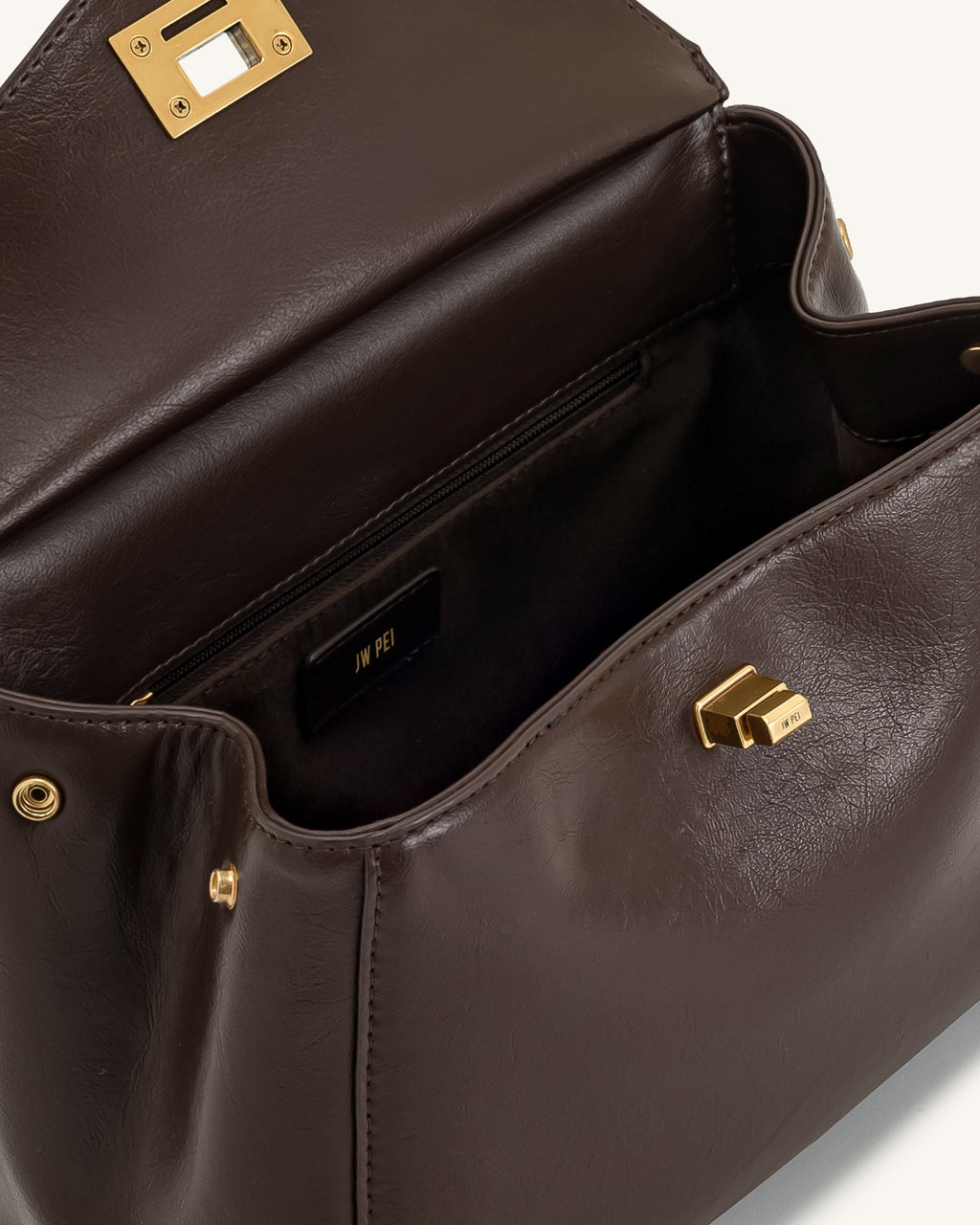 JW PEI Top Handle Bag – Dark Brown 5