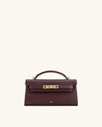 JW PEI Top Handle Bag – Deep Burgundy 1