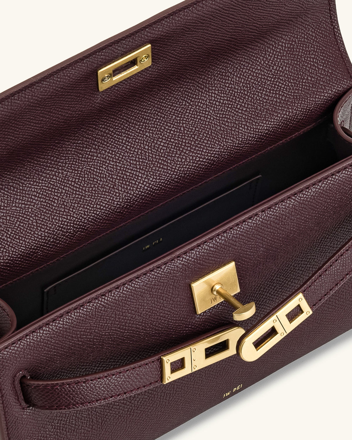JW PEI Top Handle Bag – Deep Burgundy 5
