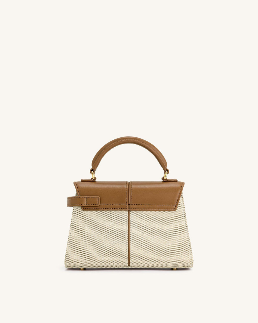 JW PEI Top Handle Bag – Brown Canvas 4