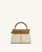 JW PEI Top Handle Bag – Brown Canvas 4