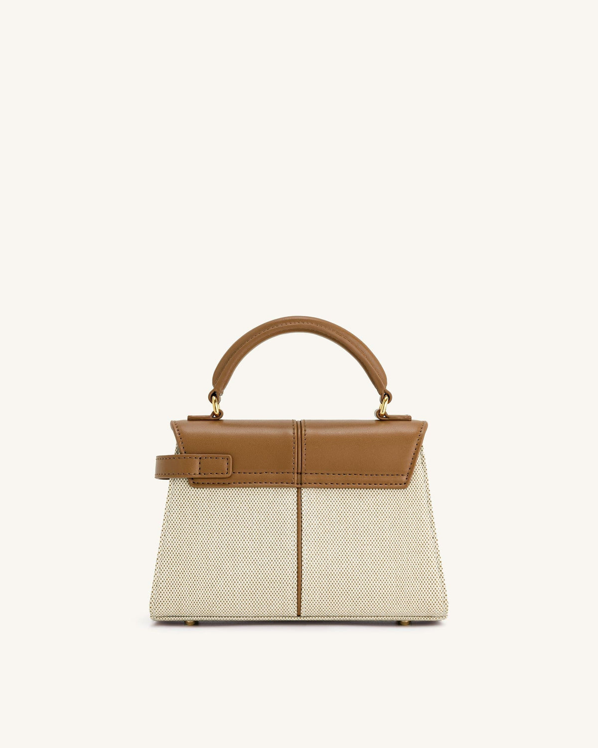 JW PEI Top Handle Bag – Brown Canvas 4