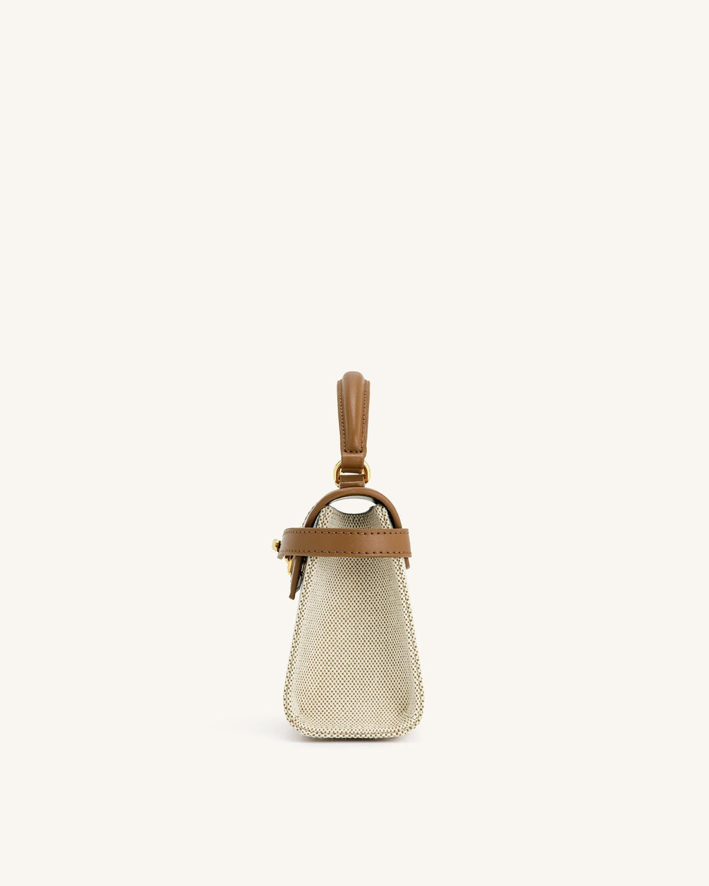 JW PEI Top Handle Bag – Brown Canvas 5