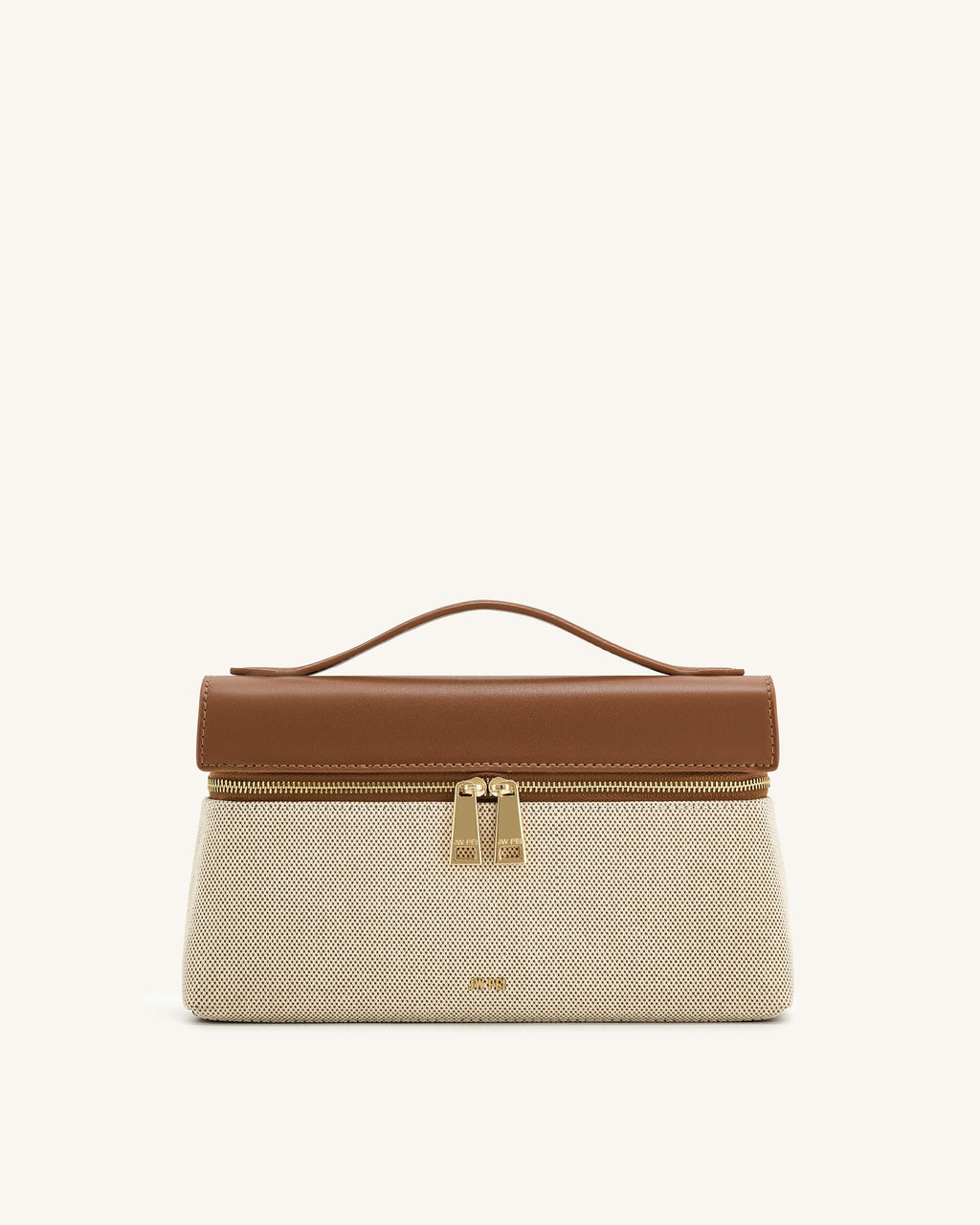 JW PEI Top Handle Bag – Brown Canvas 1