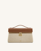JW PEI Top Handle Bag – Brown Canvas 1