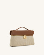 JW PEI Top Handle Bag – Brown Canvas 2