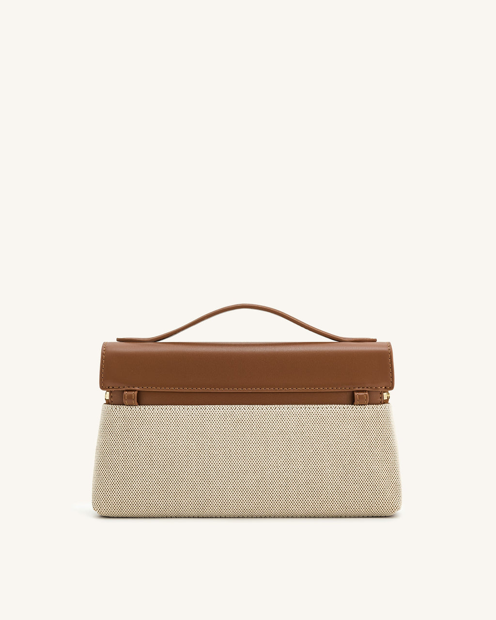 JW PEI Top Handle Bag – Brown Canvas 3