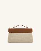 JW PEI Top Handle Bag – Brown Canvas 3