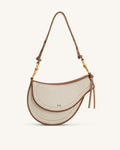 JW PEI Crossbody Bag – Brown Canvas 1