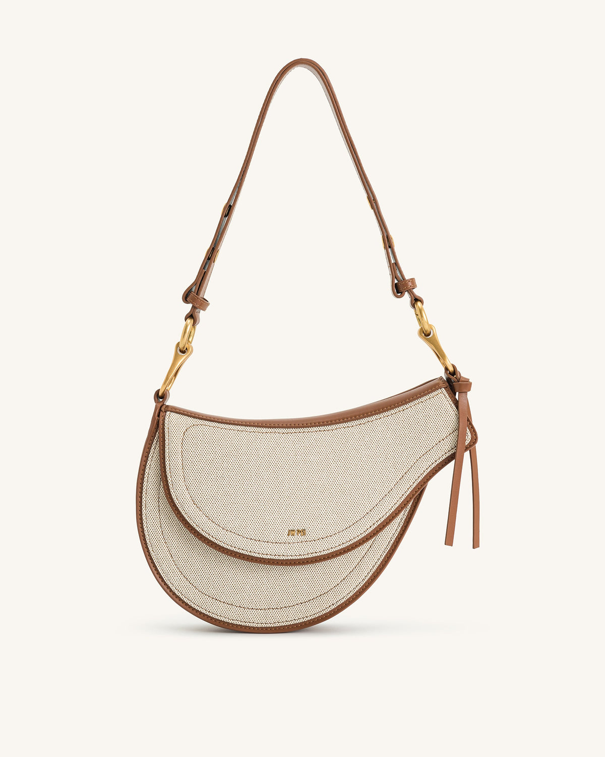 JW PEI Crossbody Bag – Brown Canvas 1