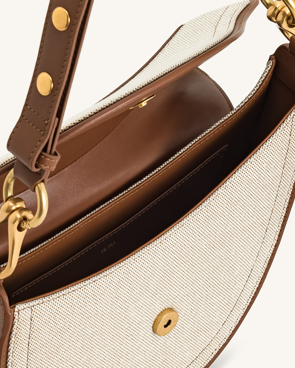 JW PEI Crossbody Bag – Brown Canvas 4