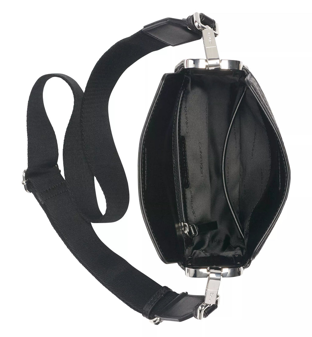 Calvin Klein Crossbody Bag – Black, Silver 2