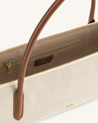 JW PEI Shoulder Bag – Brown Canvas 4