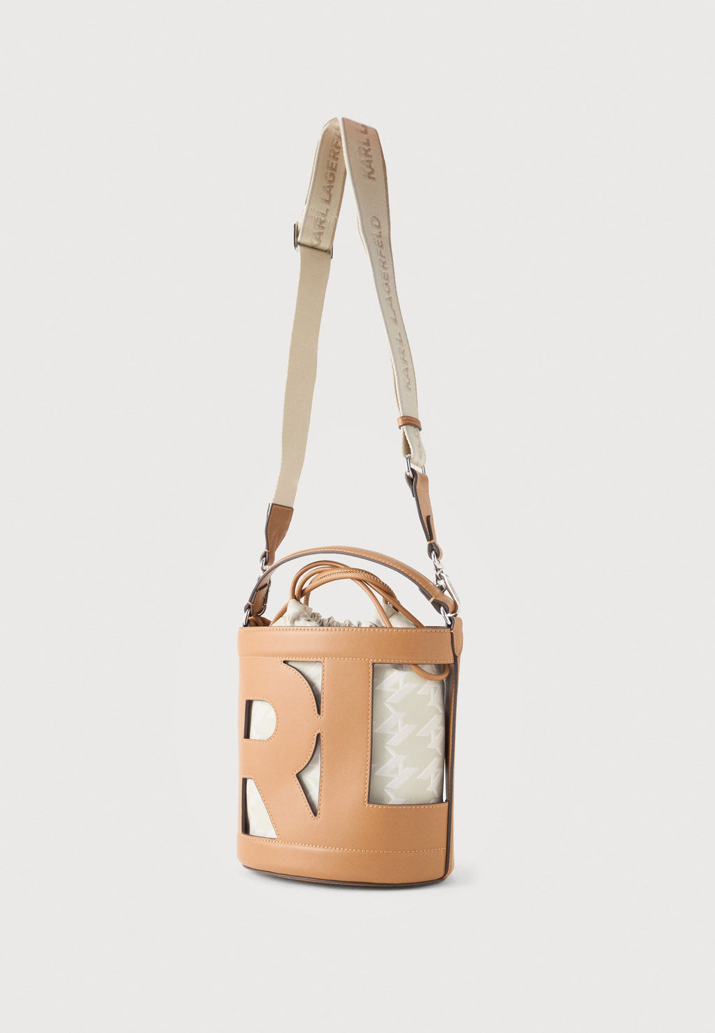 Karl Lagerfeld Bucket Bag – Cream 2