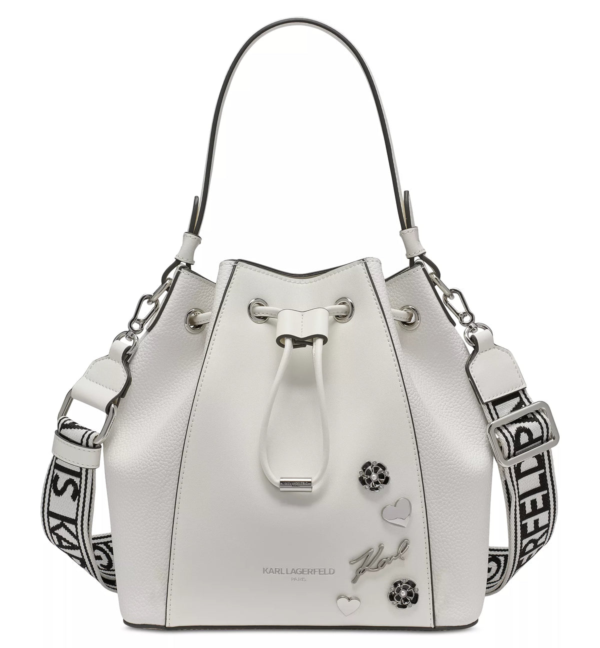 Karl Lagerfeld Bucket Bag – White 1