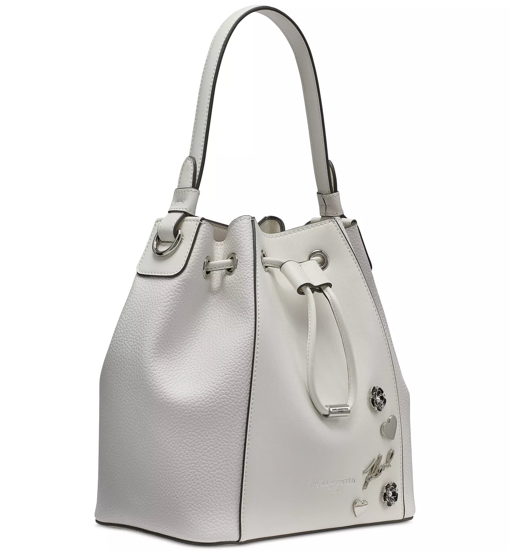 Karl Lagerfeld Bucket Bag – White 3