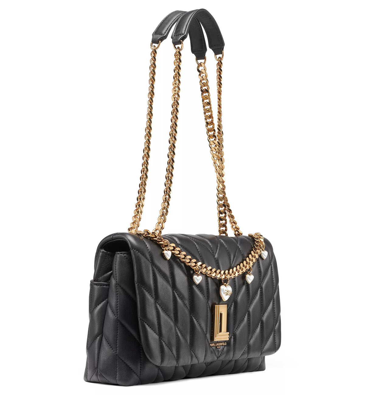 Karl Lagerfeld Shoulder Bag – Black / Gold 3