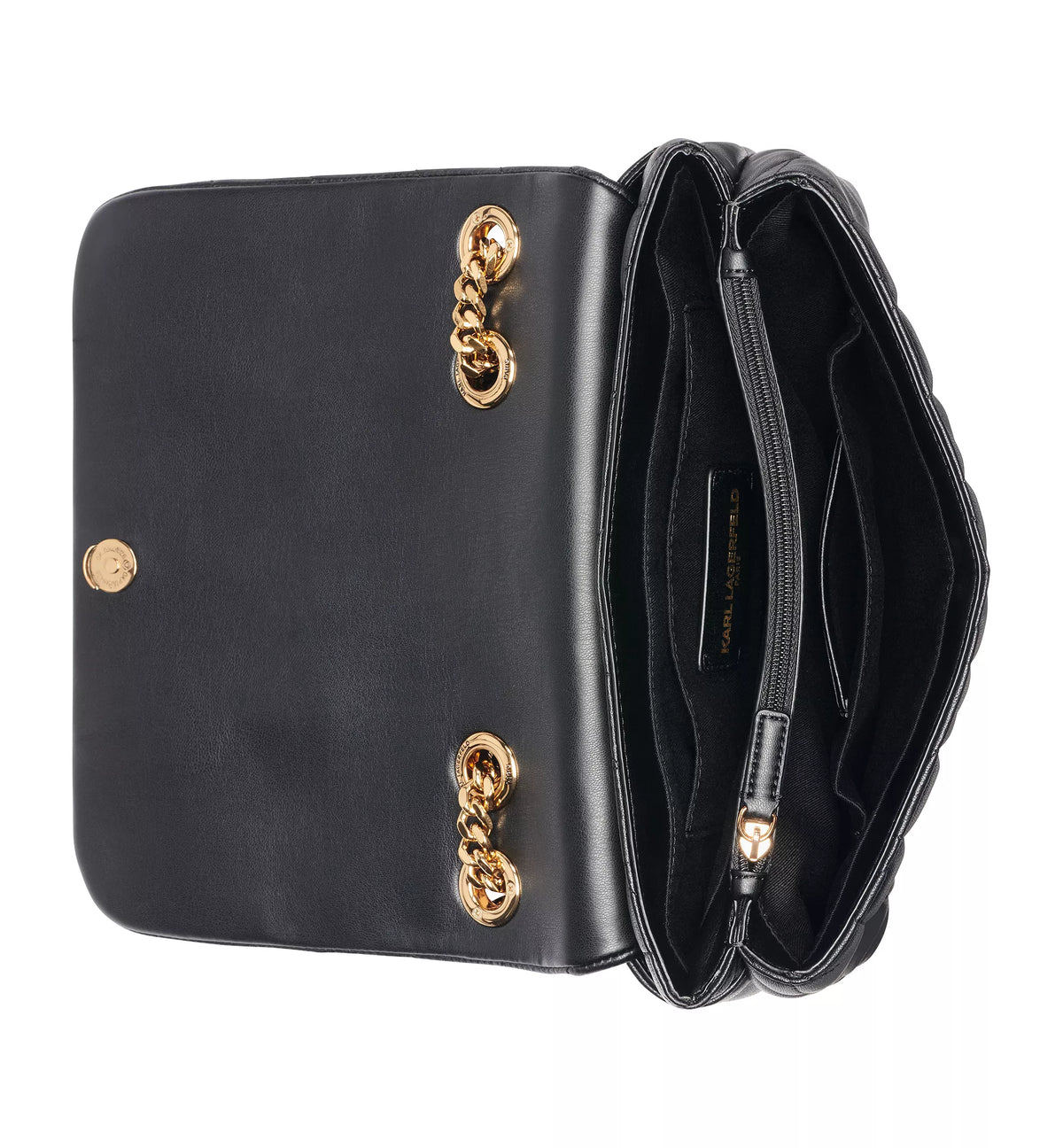 Karl Lagerfeld Shoulder Bag – Black / Gold 4