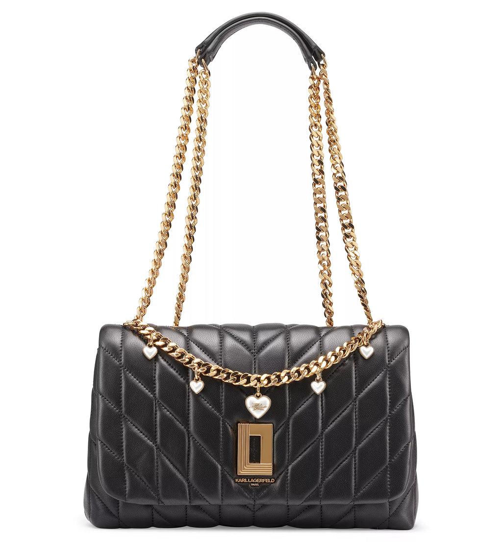 Karl Lagerfeld Shoulder Bag – Black / Gold 1