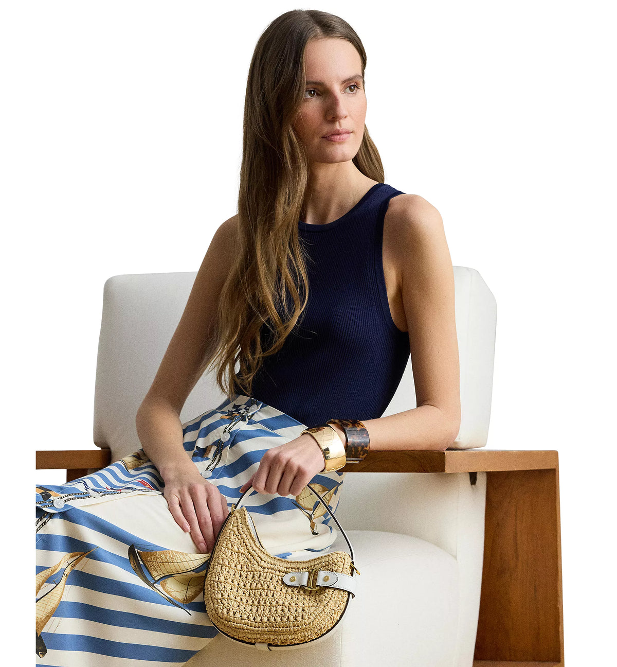 Ralph Lauren Crossbody Bag – Natural / White 2