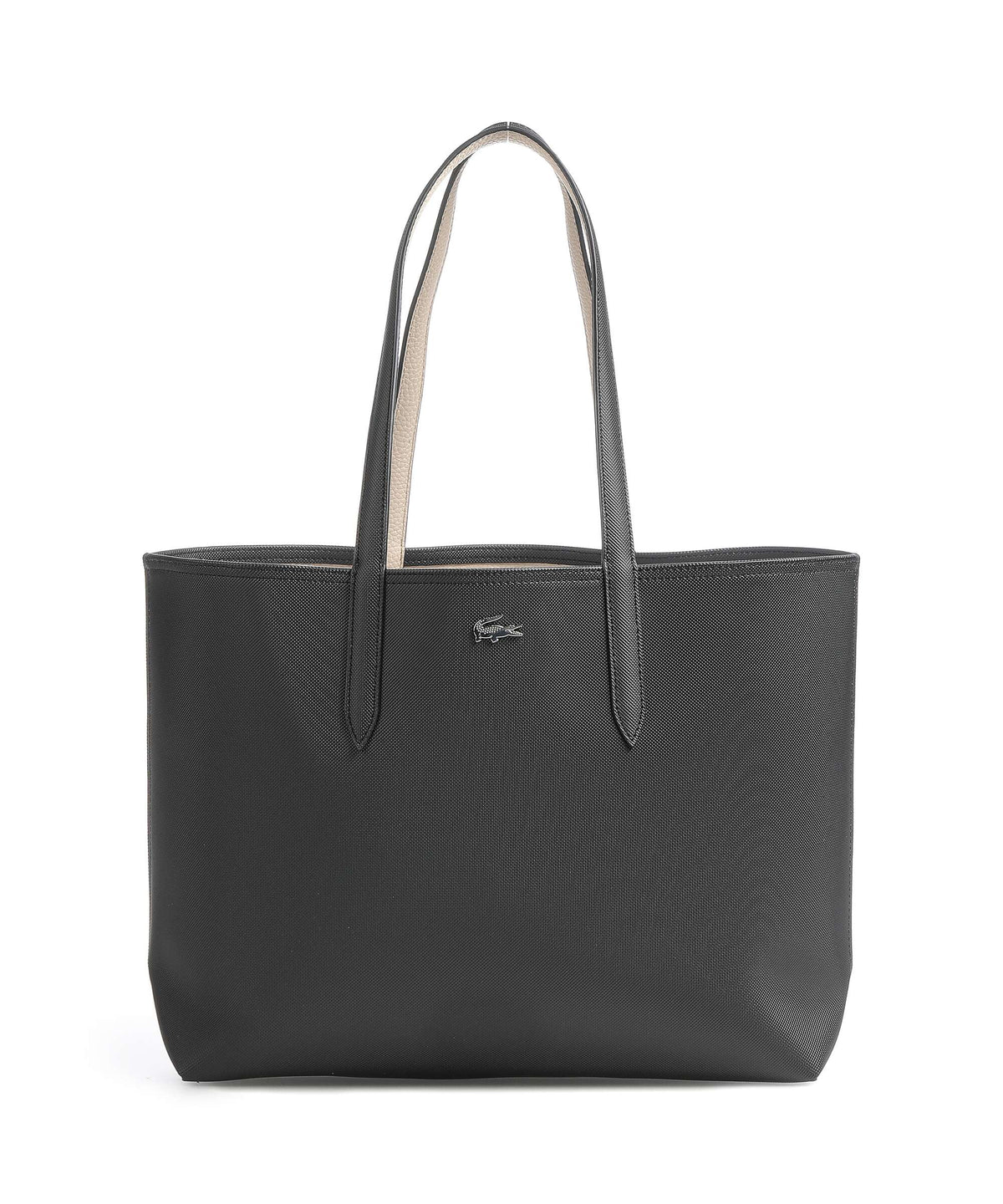 Lacoste Tote Bag – Noir / Krema 1