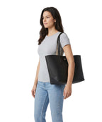 Lacoste Tote Bag – Noir / Krema 4