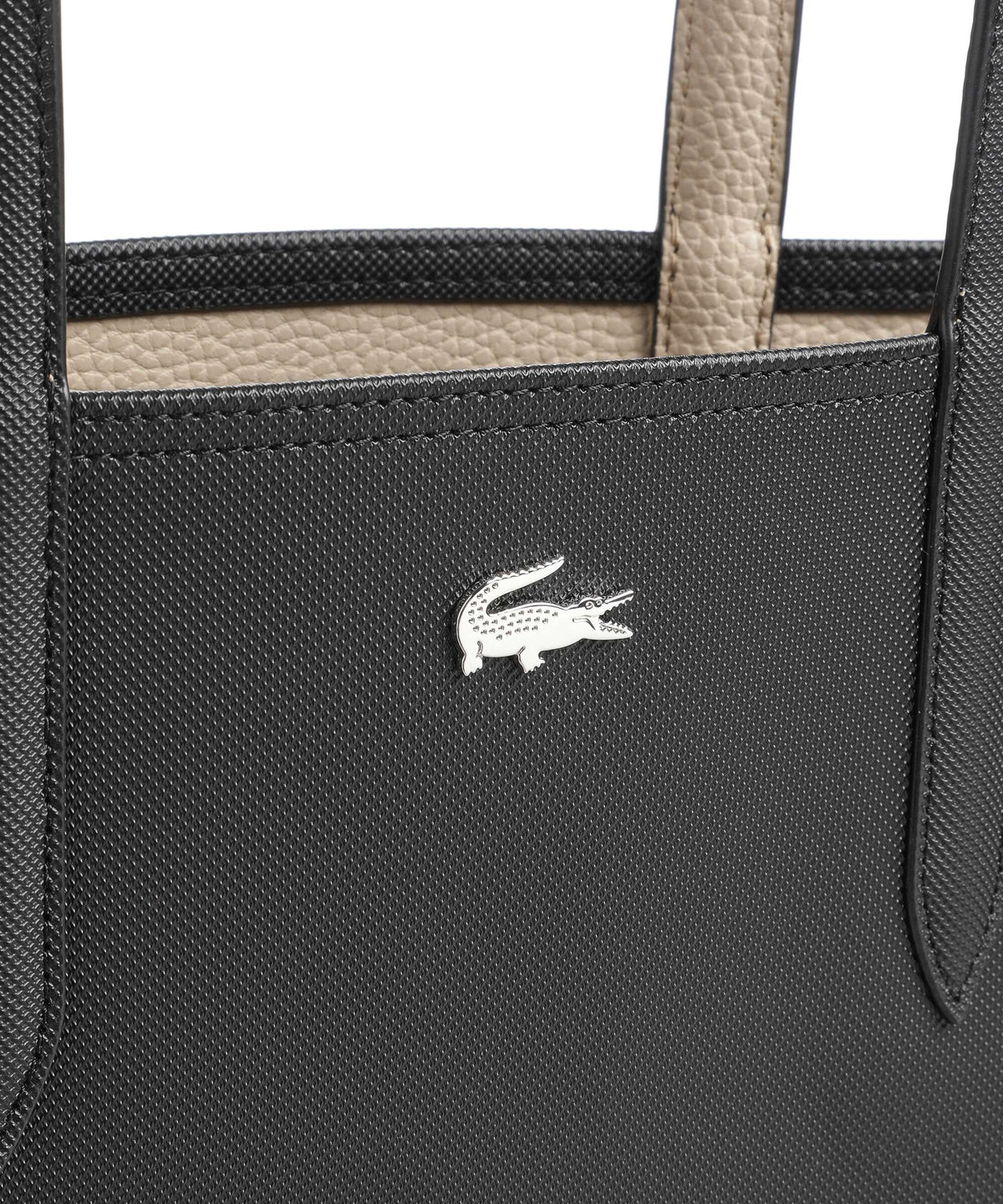 Lacoste Tote Bag – Noir / Krema 6
