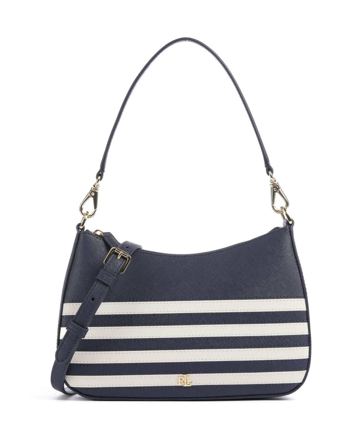 Ralph Lauren Shoulder Bag – Refined Navy / Soft White 1