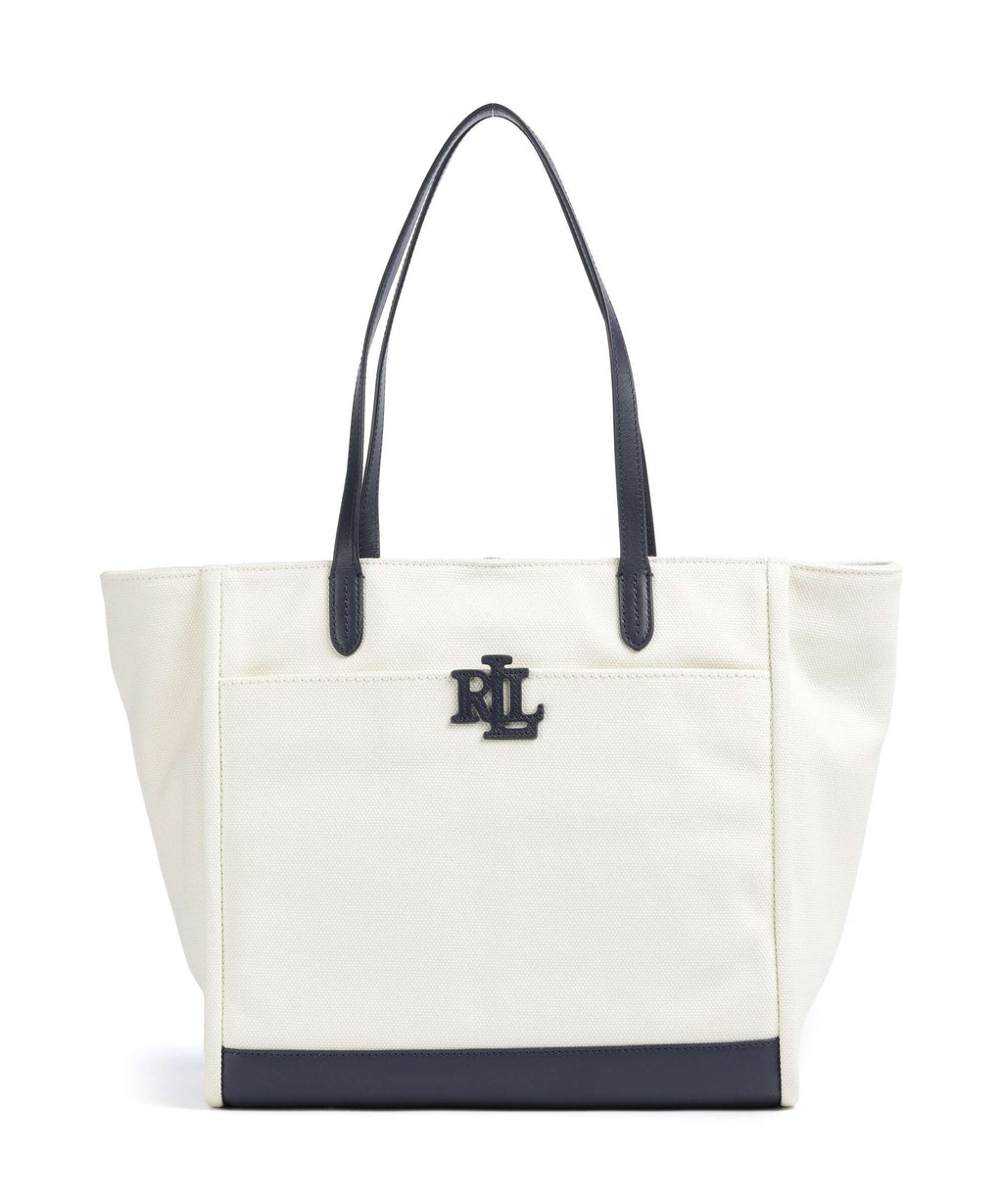 Ralph Lauren Tote Bag – Natural / Refined Navy 1