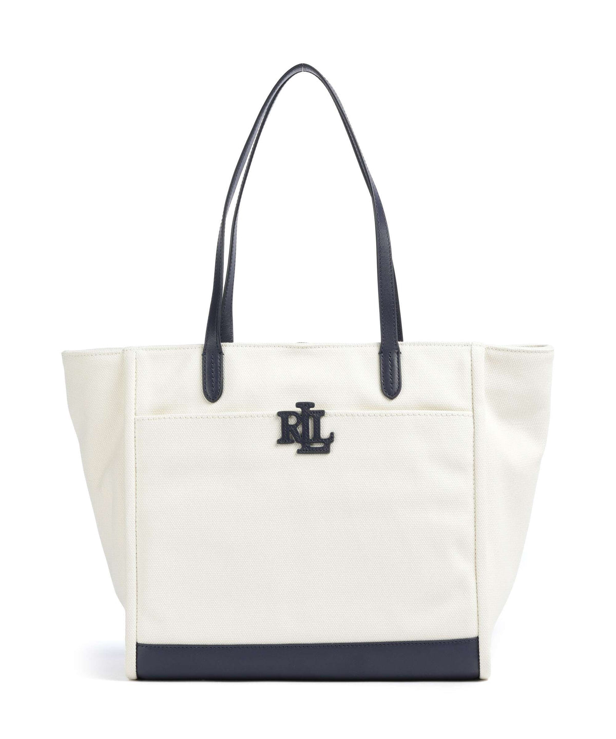 Ralph Lauren Tote Bag – Natural / Refined Navy 1