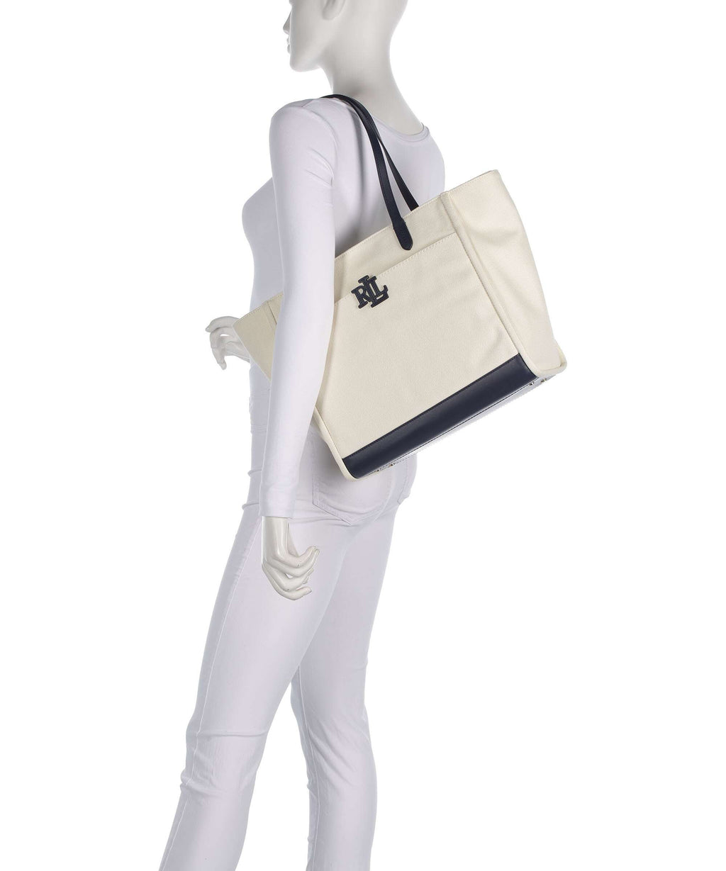 Ralph Lauren Tote Bag – Natural / Refined Navy 3