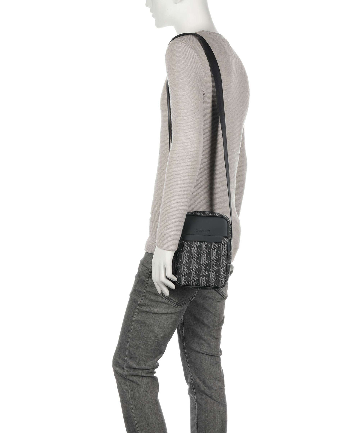 Lacoste Crossbody Bag – Noir / Gris 3
