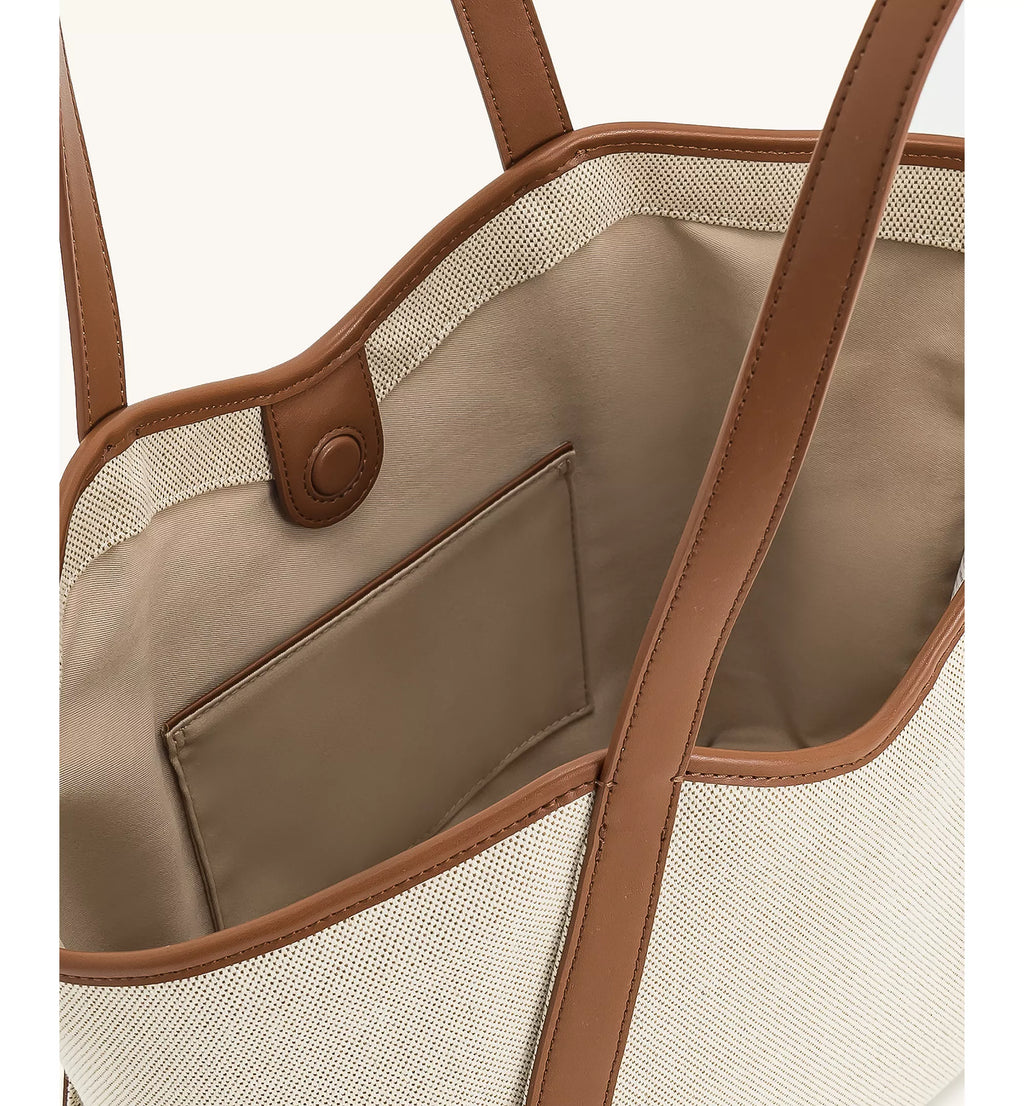 JW PEI Tote Bag – Brown Canvas 4