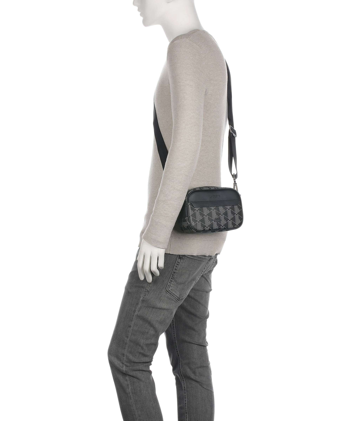 Lacoste Crossbody Bag – Noir / Gris 3