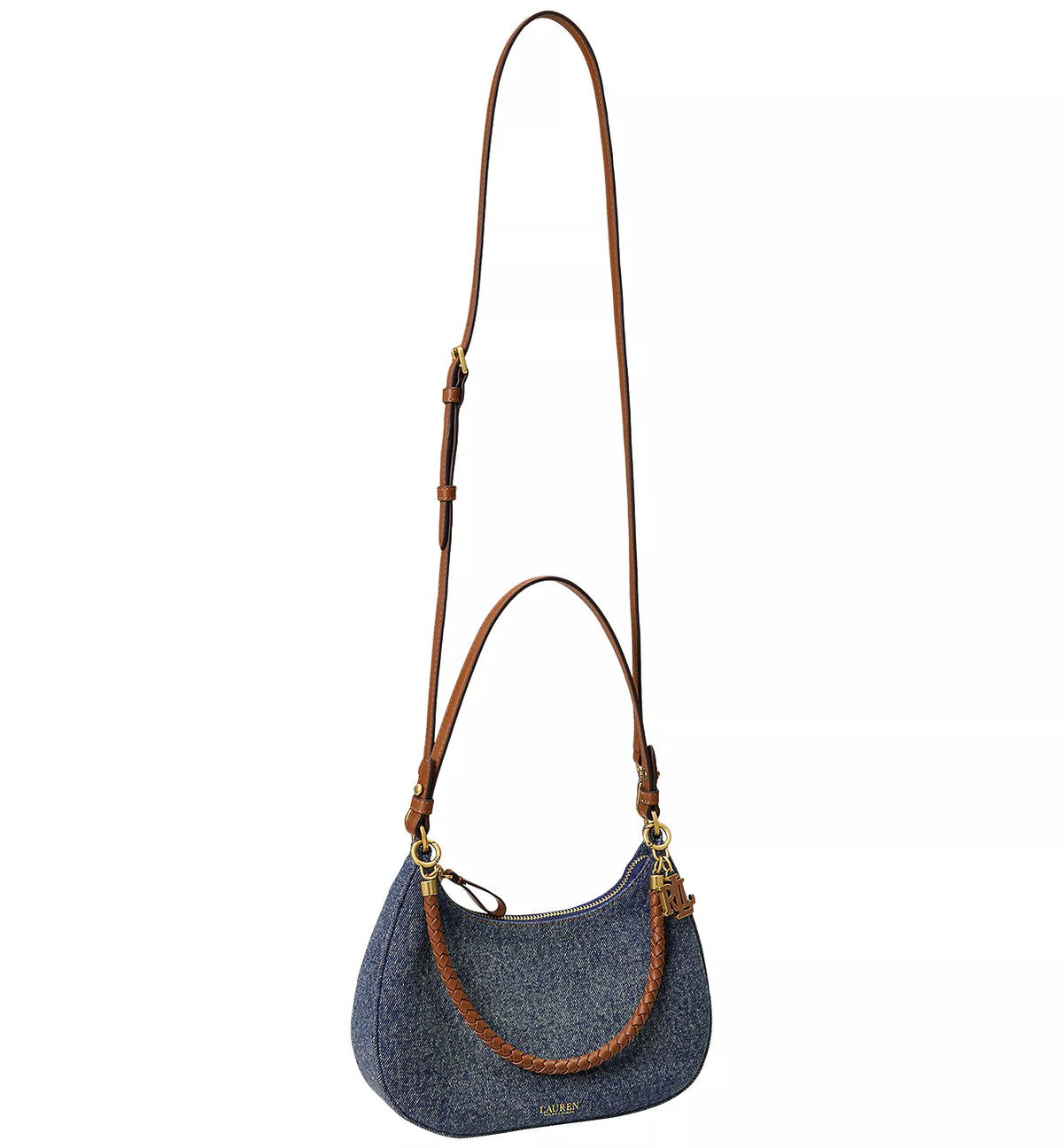 Ralph Lauren Shoulder Bag – Oxford Blue / Lauren Tan 5