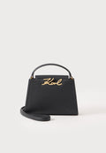 Karl Lagerfeld Top Handle Bag – Black / Gold-Coloured 1