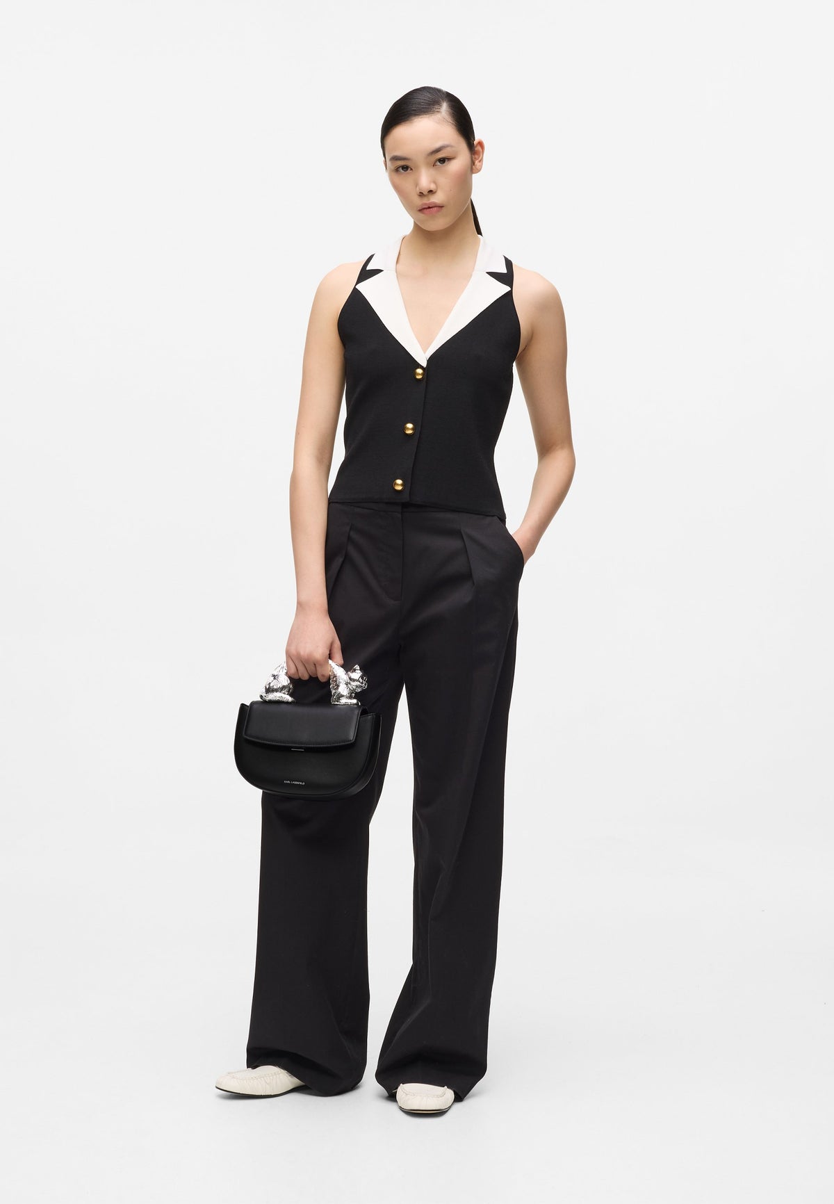 Karl Lagerfeld Top Handle Bag – Black 1