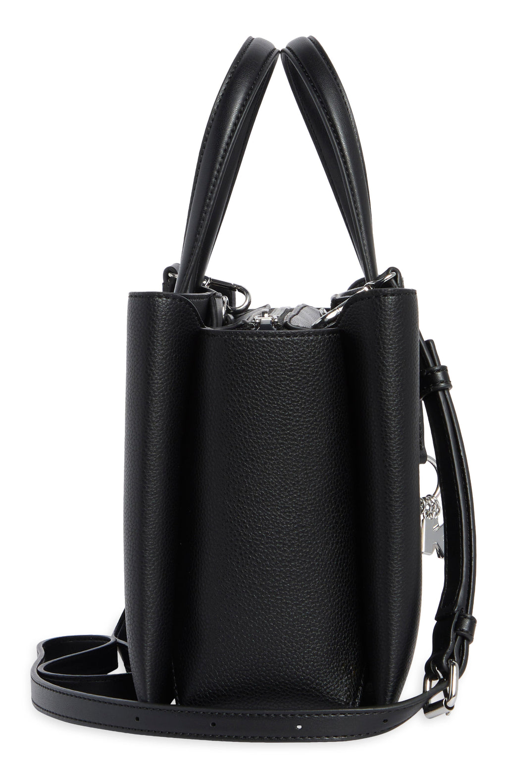 DKNY Marla Satchel Bag Black Silver - alternate