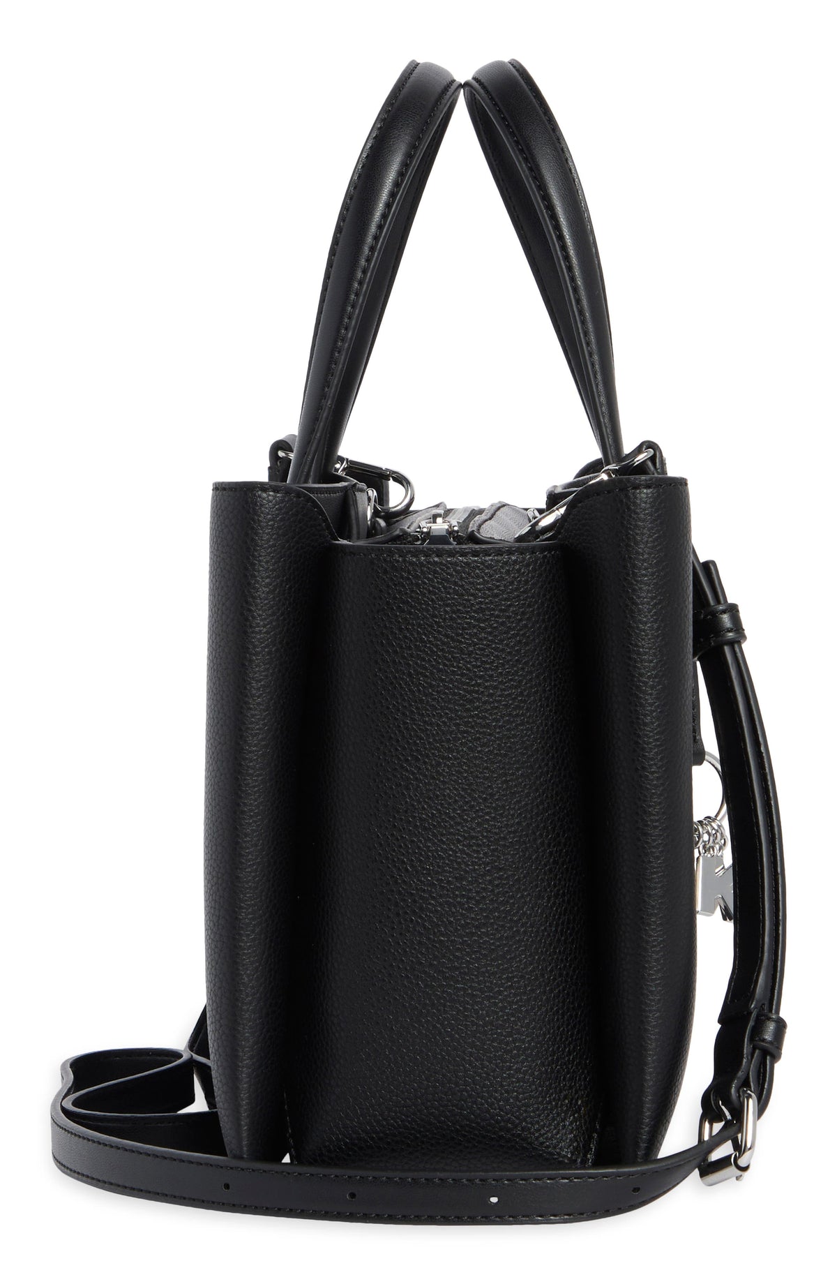DKNY Marla Satchel Bag Black Silver - alternate