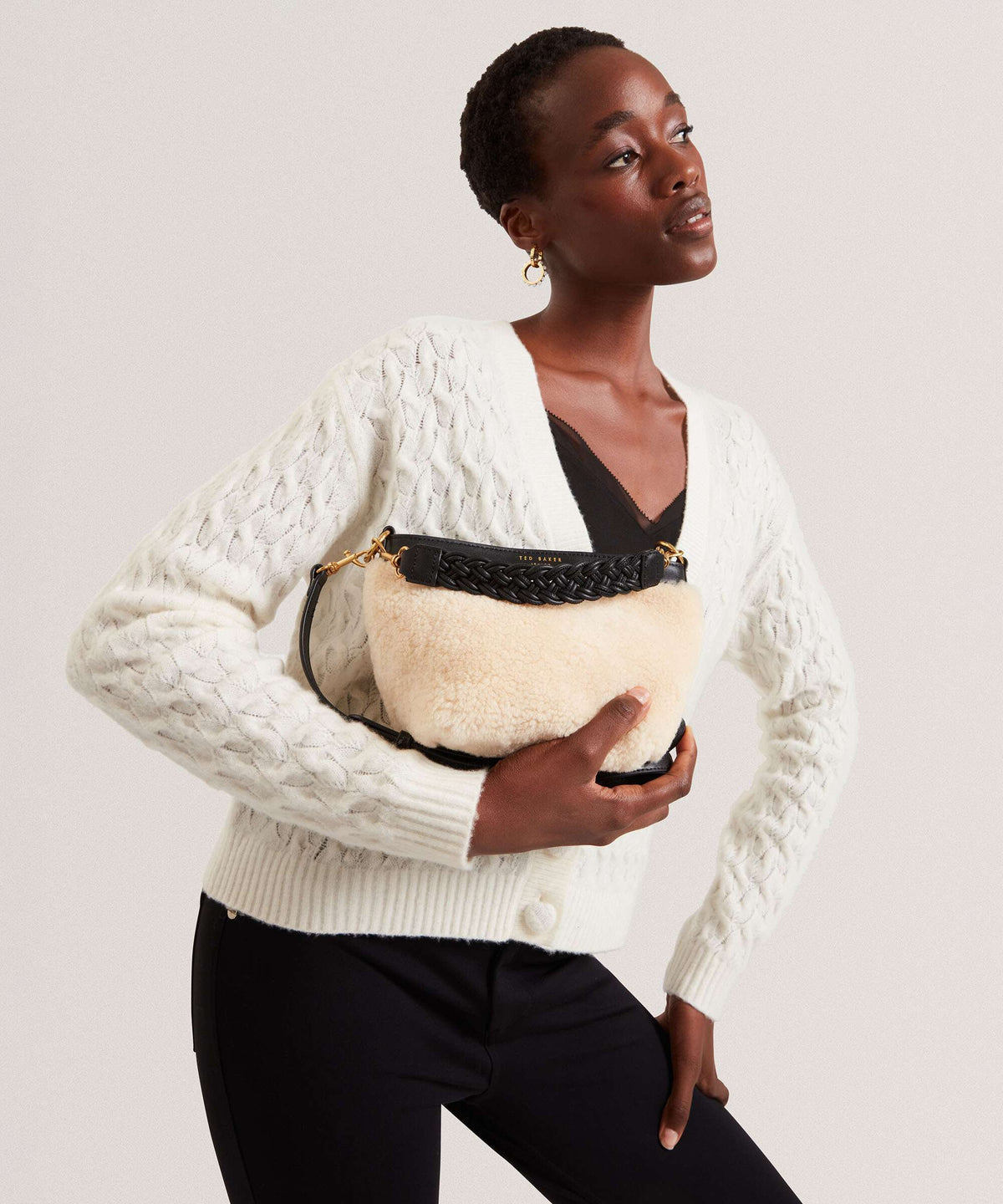 Ted Baker Crossbody Bag – Black / Oldlace 3