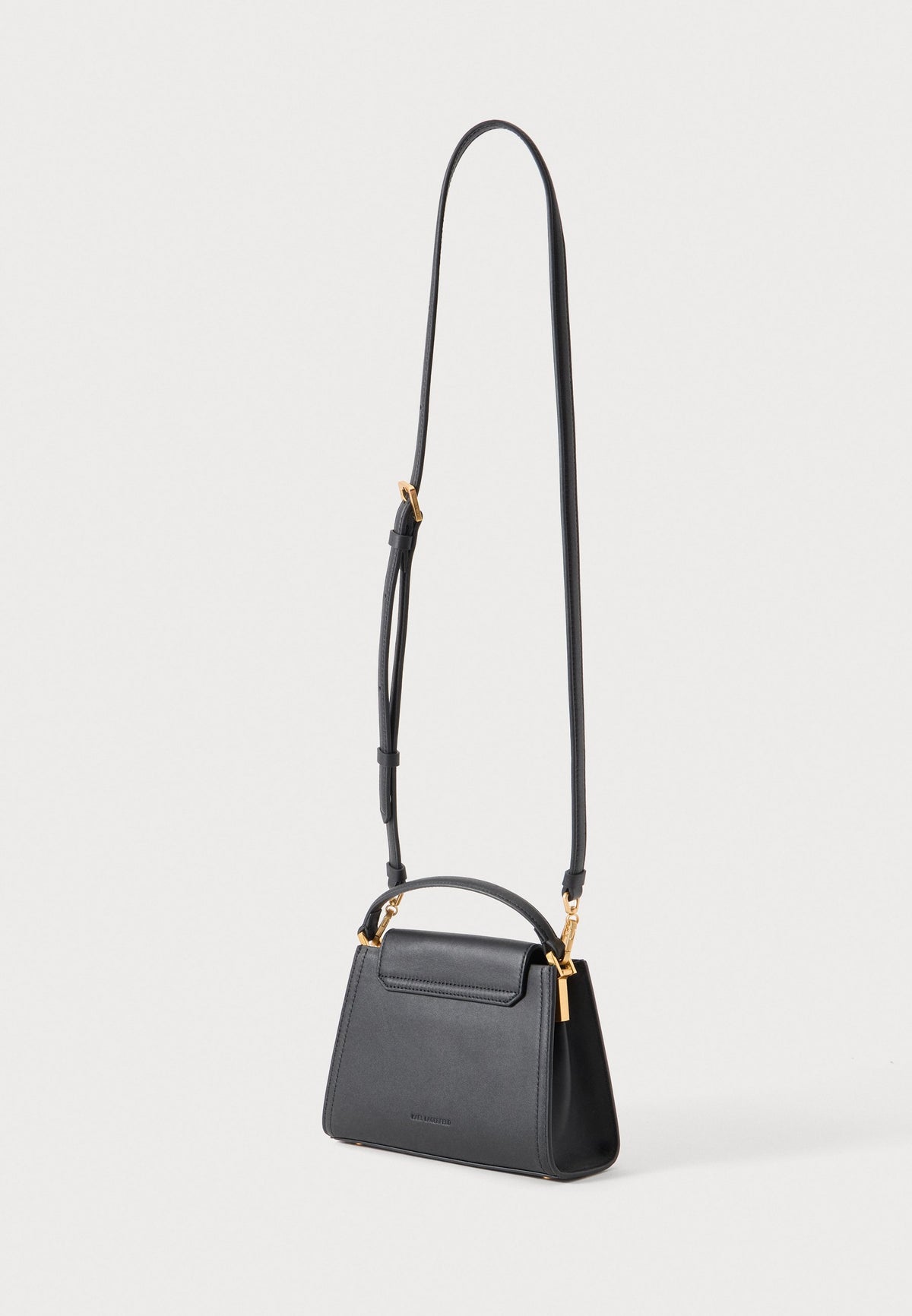 Karl Lagerfeld Top Handle Bag – Black / Gold-Coloured 2