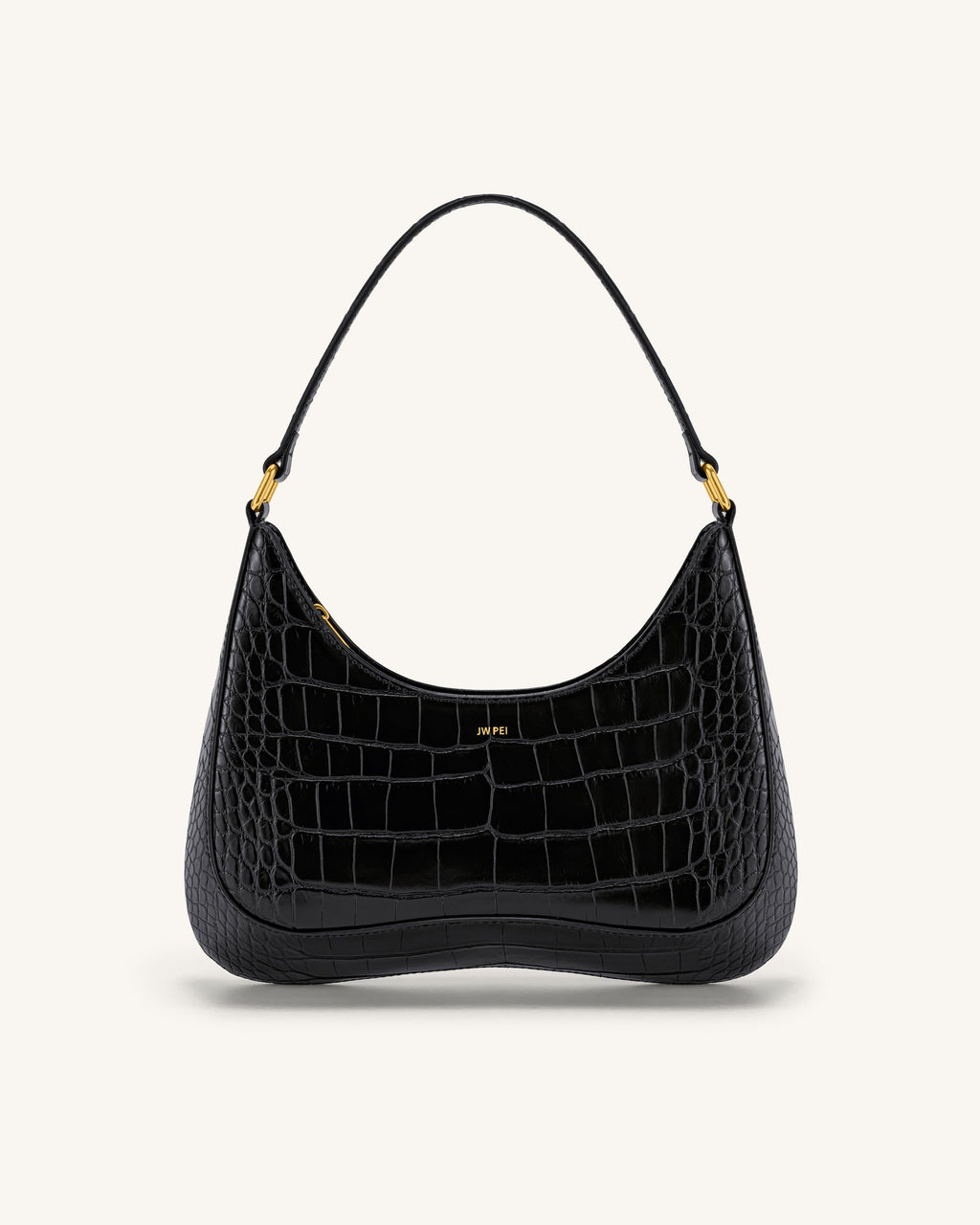 JW PEI Shoulder Bag – Black Croc 1