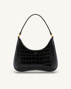 JW PEI Shoulder Bag – Black Croc 1