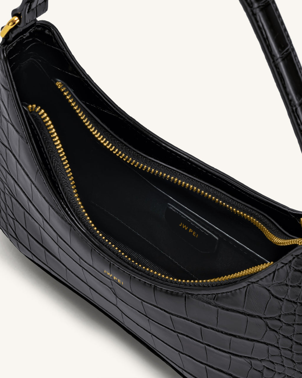 JW PEI Shoulder Bag – Black Croc 4