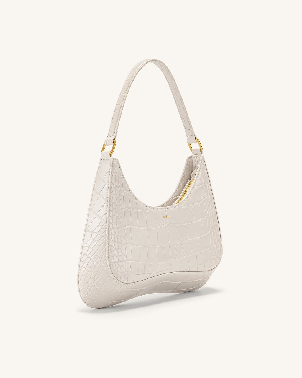 JW PEI Shoulder Bag – White Croc 2