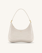 JW PEI Shoulder Bag – White Croc 1