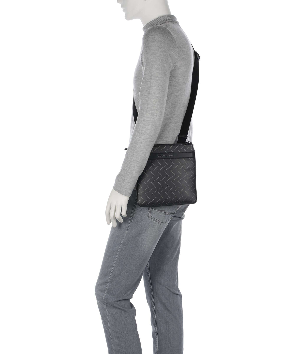Armani Exchange Crossbody Bag – Black / Chiseled Stone 3