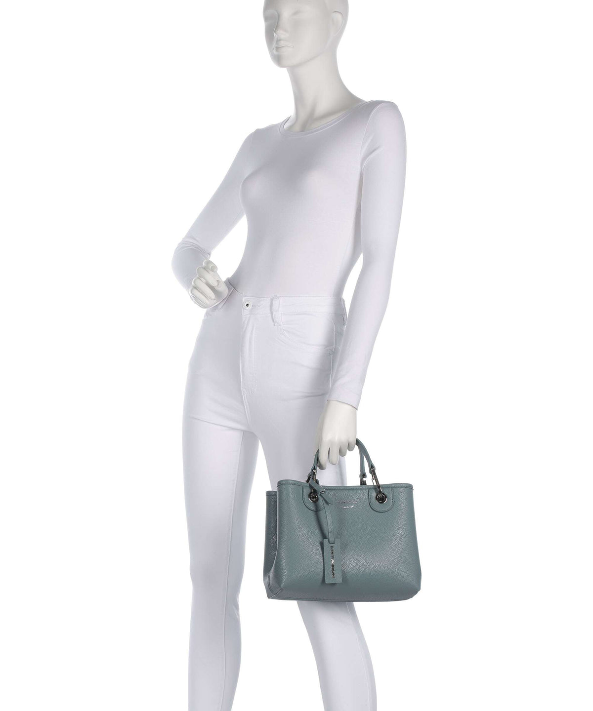 Emporio Armani S Top Handle Bag – Polvere / Moka
